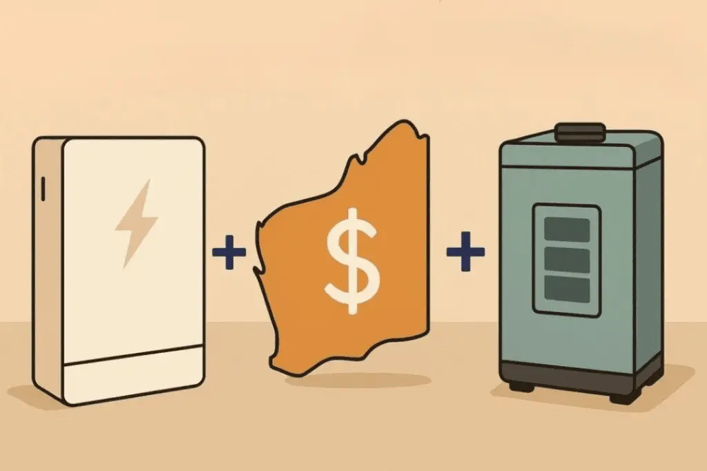 Homeowner exploring WA battery rebate and federal rebate savings options in 2025