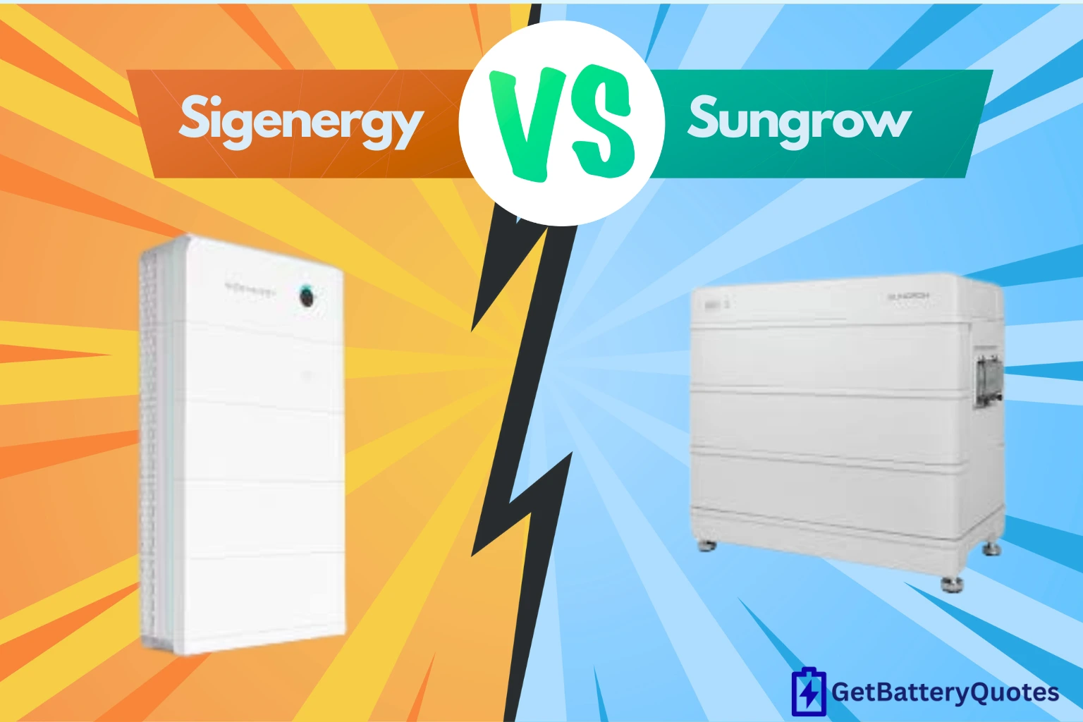 Sungrow vs Sigenergy Batteries: