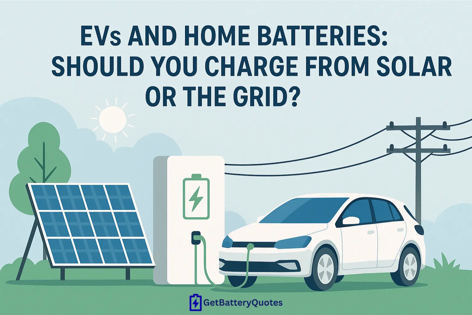 EV and Home Batteries: Solar or Grid Charging