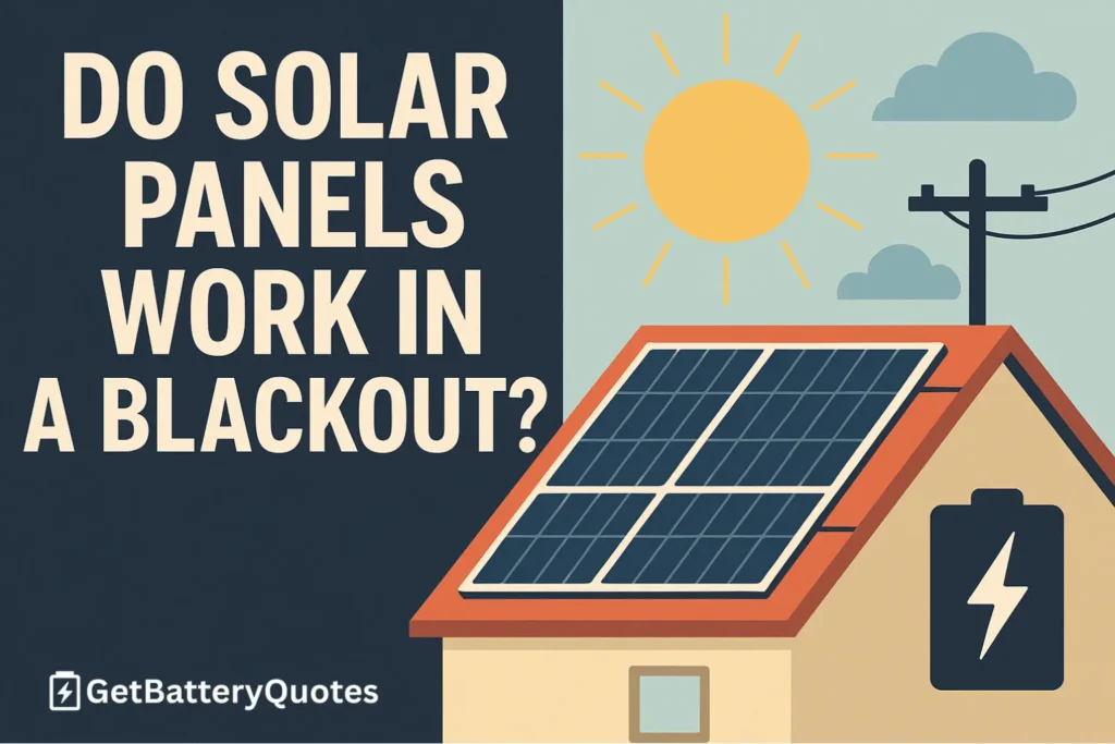 Do Solar Panels Work in a Blackout?