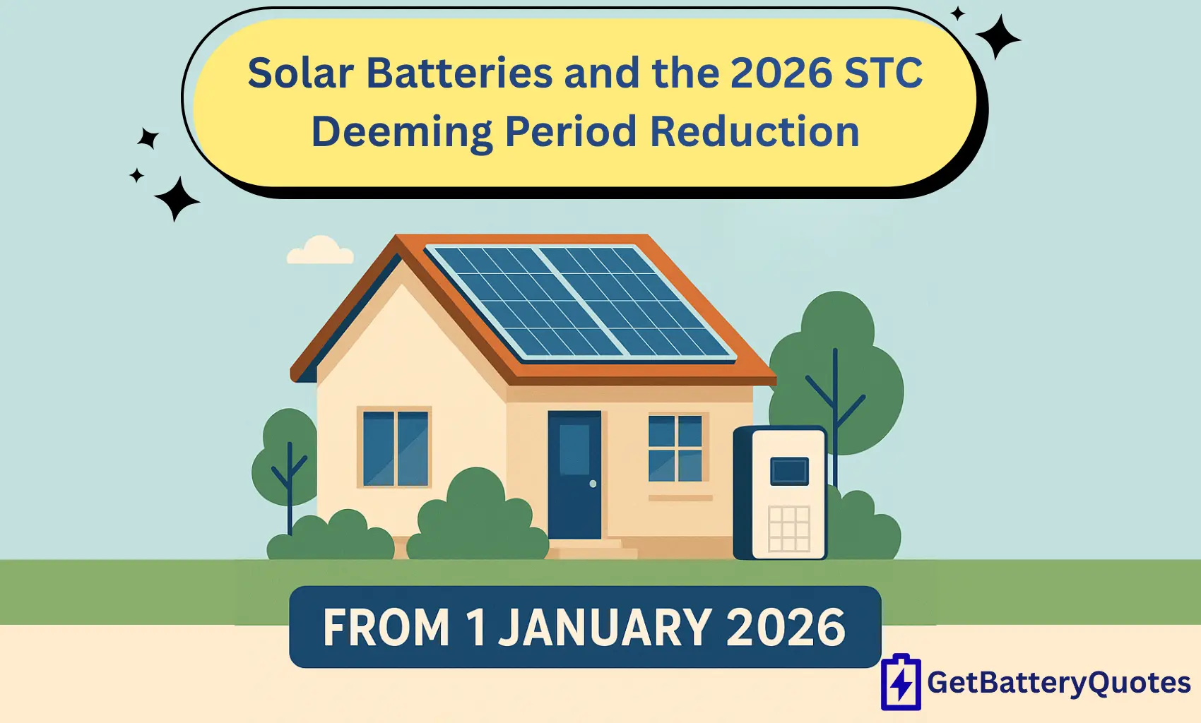 Solar batteries and the 2026 STC deeming period reduction explained