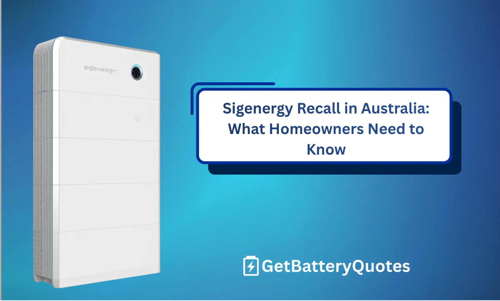 Sigenergy recalls SigenStor EC 8–12 kW inverters in Australia due to overheating risks. Learn what models are affected, safety steps, and how replacements work.